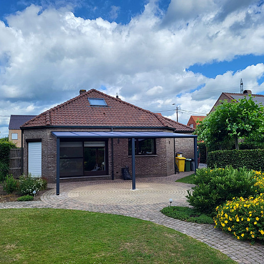 Terrasoverkapping polycarbonaat - Geel