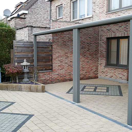 Overkapping met polycarbonaat - Herselt