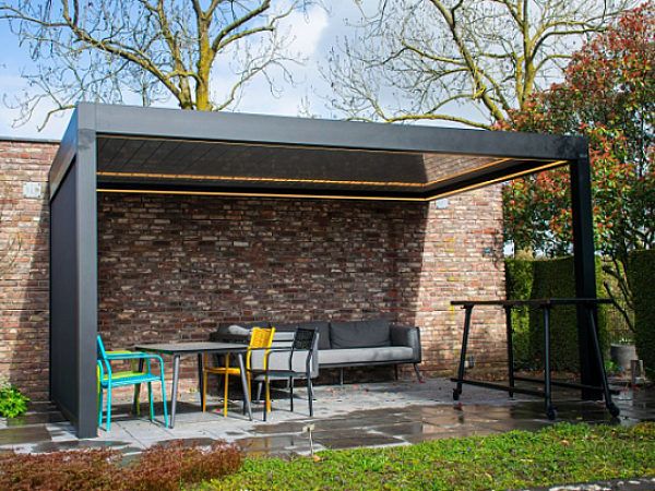 Lamellen dak Sunproof - elektrische zonwering - terrasoverkapping