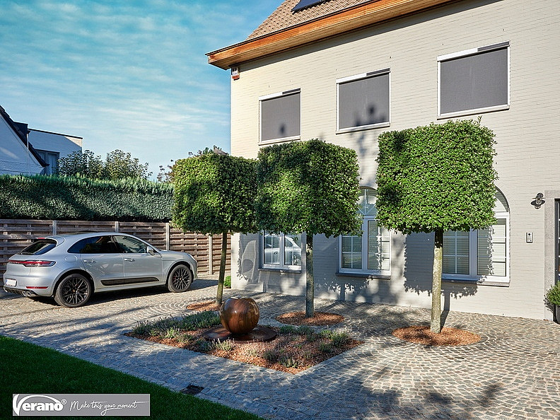 Solar screen elektrische screens op zonne energie - ramen - volledig draadloos - solar motor