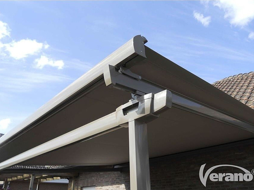 Verandazonwering elektrische zonwering veranda moderne uitstraling schaduw