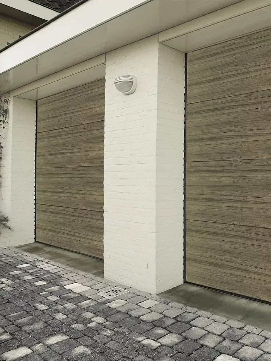 sectionale poorten garagedeuren teak - klassiek